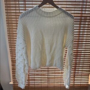 Chic White Knit Sweater